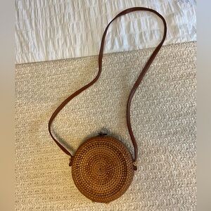 Round Rattan Bag